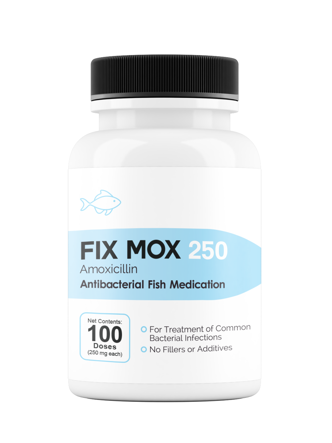 Fix Mox (Amoxicillin) - 250mg & 500mg Capsules - 30 & 100 Count Bottles