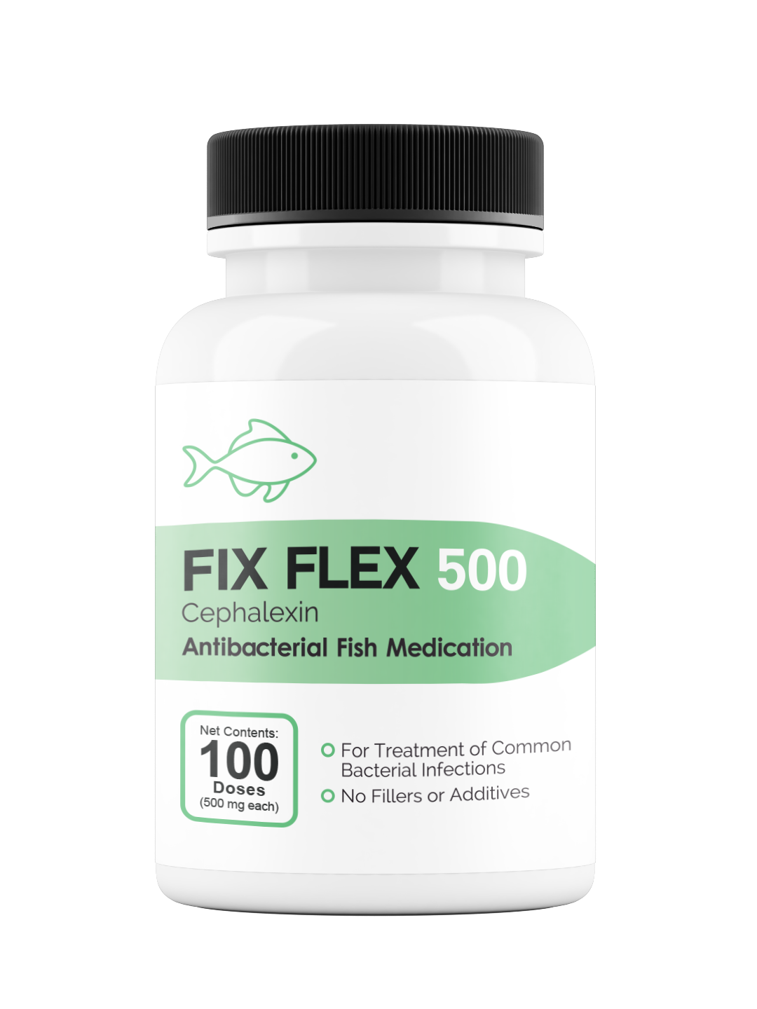 Fix Flex (Cephalexin) - 250mg & 500mg Capsules - 30, 60, & 100 Count Bottles