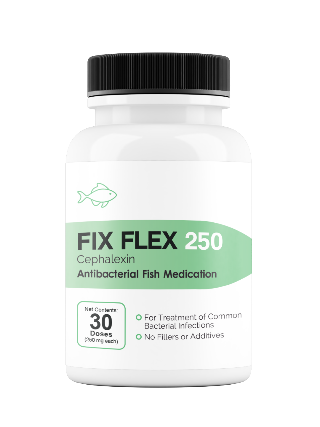 Fix Flex (Cephalexin) - 250mg & 500mg Capsules - 30, 60, & 100 Count Bottles