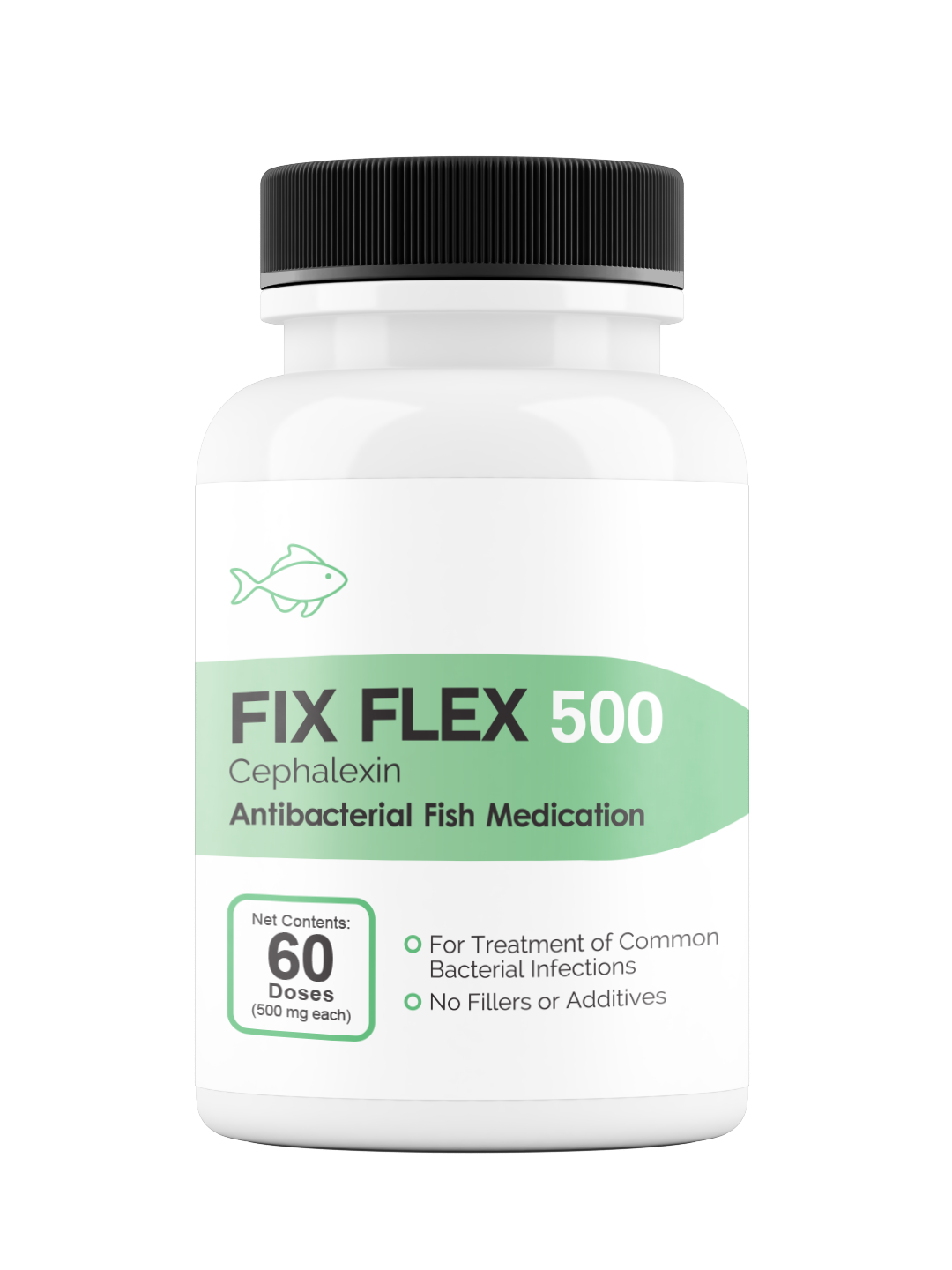 Fix Flex (Cephalexin) - 250mg & 500mg Capsules - 30, 60, & 100 Count Bottles