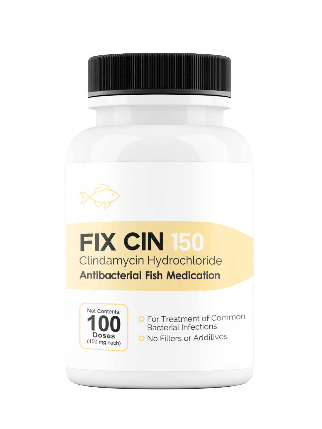 Fix Cin 150 (Clindamycin) - 150mg Capsules - 100 Count Bottles