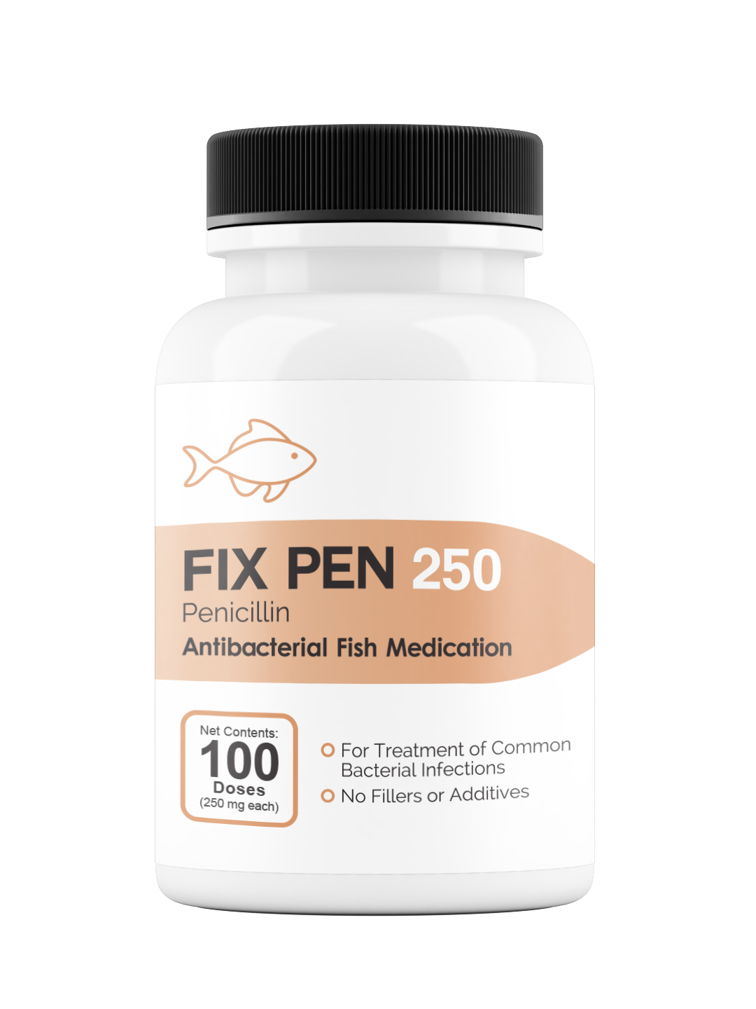 Fix Pen (Penicillin) - 250mg & 500mg Capsules - 30, 60, & 100 Count Bottles